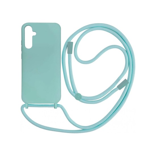 Silicone Case with String for Samsung Galaxy A15 4g/A15 5g Sea Green Silicone Case with String for Samsung Galaxy A15 4g/A15 5g Sea Green